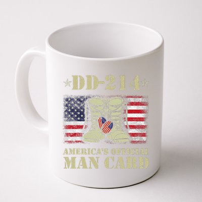 Dd214 Americas Man Card Veteran Day Served Flag Coffee Mug