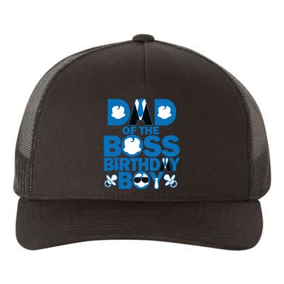 Dad And Mom Boss Birthday Boy Baby Family Decorations Yupoong Adult 5-Panel Trucker Hat