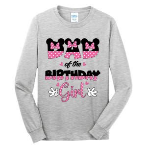 Dad And Mom Birthday Girl Mouse Family Matching Tall Long Sleeve T-Shirt