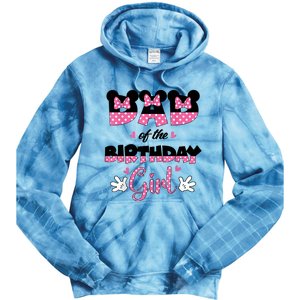 Dad And Mom Birthday Girl Mouse Family Matching Tie Dye Hoodie