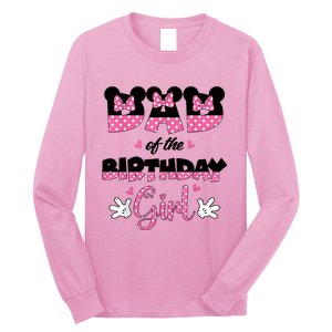 Dad And Mom Birthday Girl Mouse Family Matching Long Sleeve Shirt