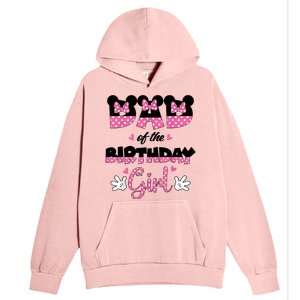 Dad And Mom Birthday Girl Mouse Family Matching Urban Pullover Hoodie