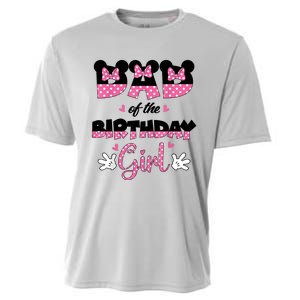 Dad And Mom Birthday Girl Mouse Family Matching Cooling Performance Crew T-Shirt