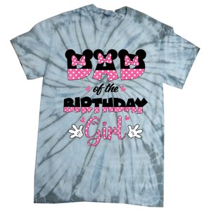 Dad And Mom Birthday Girl Mouse Family Matching Tie-Dye T-Shirt