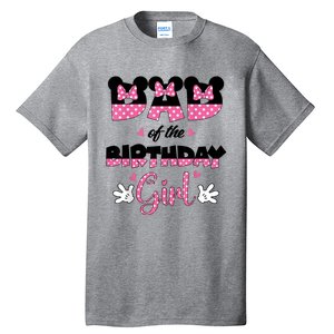 Dad And Mom Birthday Girl Mouse Family Matching Tall T-Shirt