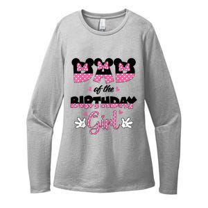 Dad And Mom Birthday Girl Mouse Family Matching Womens CVC Long Sleeve Shirt