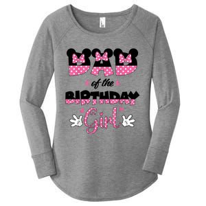 Dad And Mom Birthday Girl Mouse Family Matching Women's Perfect Tri Tunic Long Sleeve Shirt