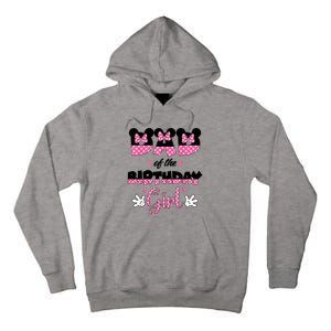 Dad And Mom Birthday Girl Mouse Family Matching Tall Hoodie