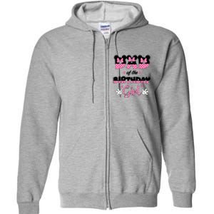 Dad And Mom Birthday Girl Mouse Family Matching Full Zip Hoodie