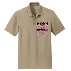 Dad And Mom Birthday Girl Mouse Family Matching Dry Zone Grid Polo