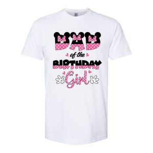 Dad And Mom Birthday Girl Mouse Family Matching Softstyle CVC T-Shirt