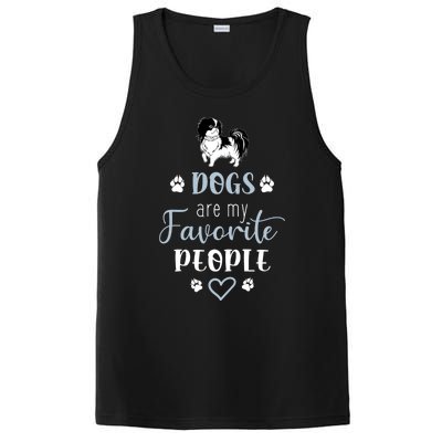 Dogs Are My Favorite People Shih Tzu Meaningful Gift PosiCharge Competitor Tank