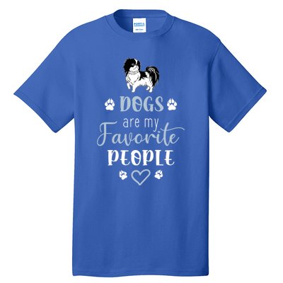 Dogs Are My Favorite People Shih Tzu Meaningful Gift Tall T-Shirt