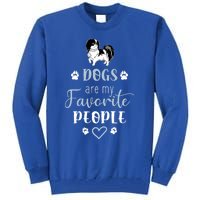 Dogs Are My Favorite People Shih Tzu Meaningful Gift Tall Sweatshirt