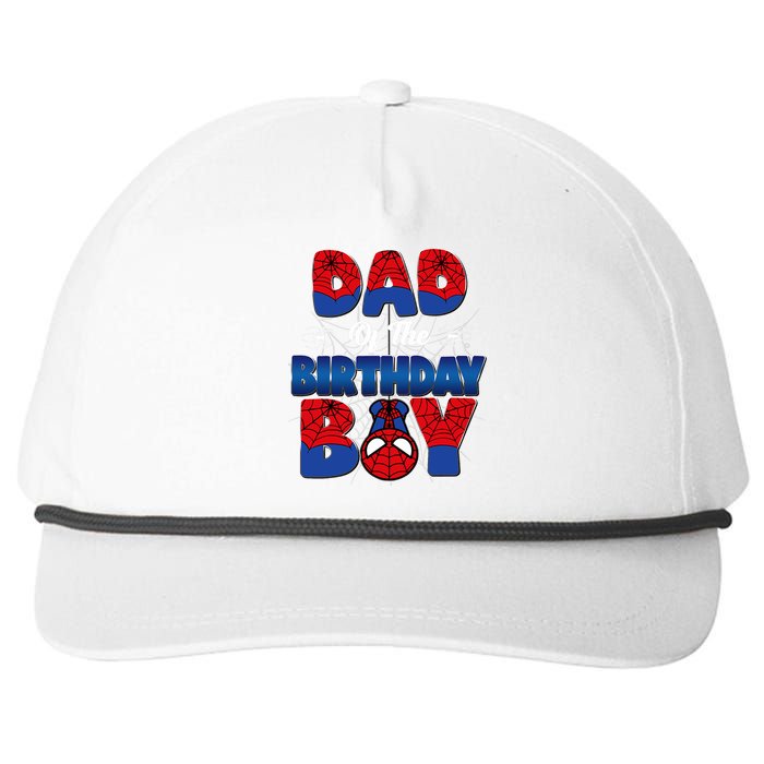 Dad And Mom Birthday Boy Spider Family Matching Snapback Five-Panel Rope Hat