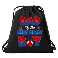 Dad And Mom Birthday Boy Spider Family Matching Drawstring Bag