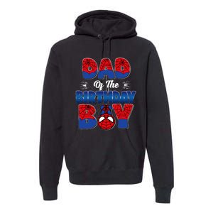 Dad And Mom Birthday Boy Spider Family Matching Premium Hoodie