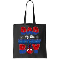 Dad And Mom Birthday Boy Spider Family Matching Tote Bag