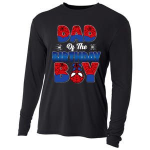 Dad And Mom Birthday Boy Spider Family Matching Cooling Performance Long Sleeve Crew