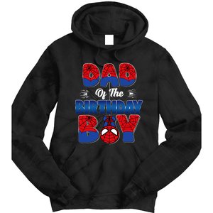 Dad And Mom Birthday Boy Spider Family Matching Tie Dye Hoodie