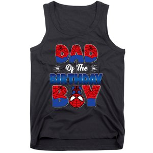 Dad And Mom Birthday Boy Spider Family Matching Tank Top