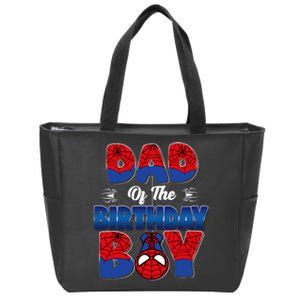 Dad And Mom Birthday Boy Spider Family Matching Zip Tote Bag