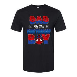 Dad And Mom Birthday Boy Spider Family Matching Softstyle CVC T-Shirt