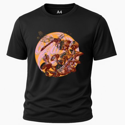 Dragonfly And Mushrooms Cottage Core Performance Shirt