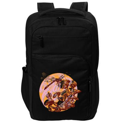 Dragonfly And Mushrooms Cottage Core Impact Tech Backpack