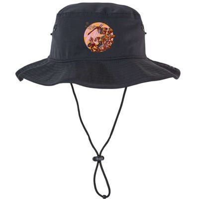Dragonfly And Mushrooms Cottage Core Bucket Hat