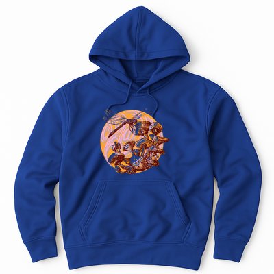Dragonfly And Mushrooms Cottage Core Hoodie