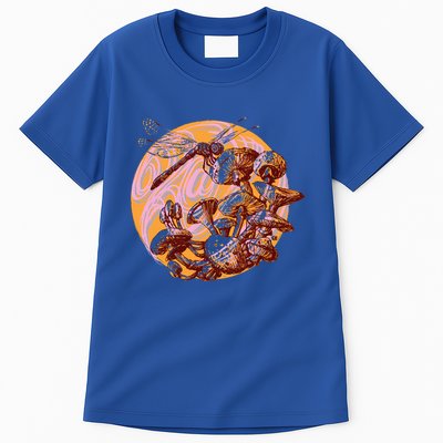 Dragonfly And Mushrooms Cottage Core Tall T-Shirt