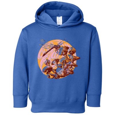 Dragonfly And Mushrooms Cottage Core Toddler Hoodie