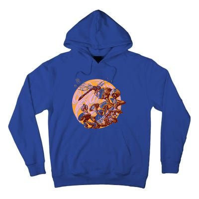 Dragonfly And Mushrooms Cottage Core Tall Hoodie