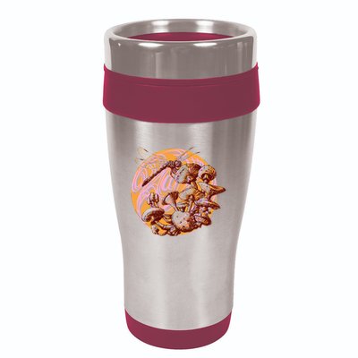 Dragonfly And Mushrooms Cottage Core 16oz Travel Tumbler
