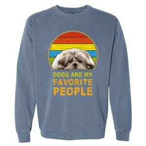 Dogs Are My Favorite People Gift Garment-Dyed Sweatshirt