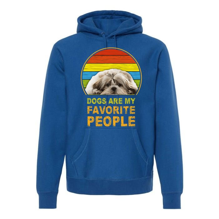 Dogs Are My Favorite People Gift Premium Hoodie