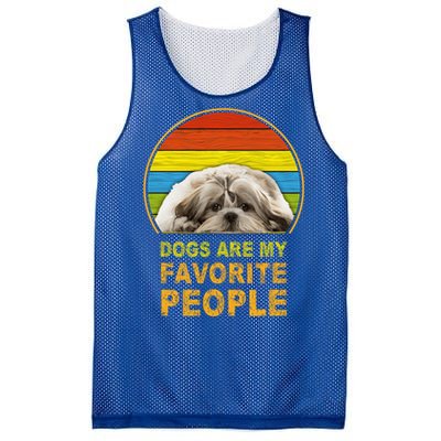 Dogs Are My Favorite People Gift Mesh Reversible Basketball Jersey Tank