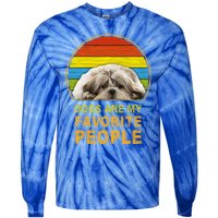 Dogs Are My Favorite People Gift Tie-Dye Long Sleeve Shirt