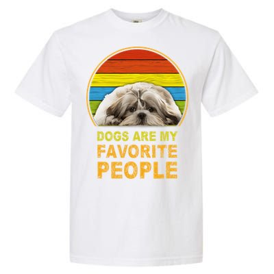 Dogs Are My Favorite People Gift Garment-Dyed Heavyweight T-Shirt