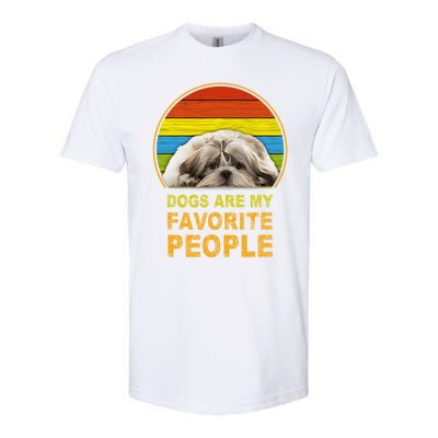 Dogs Are My Favorite People Gift Softstyle CVC T-Shirt