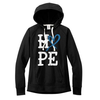 Diabetes Awareness Month Hope Vintage T1 T2 Cute Gift Women's Fleece Hoodie