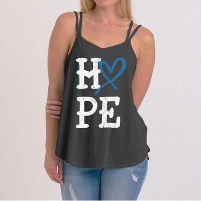 Diabetes Awareness Month Hope Vintage T1 T2 Cute Gift Women's Strappy Tank