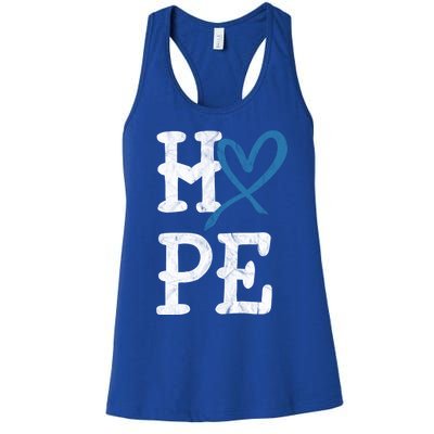 Diabetes Awareness Month Hope Vintage T1 T2 Cute Gift Women's Racerback Tank