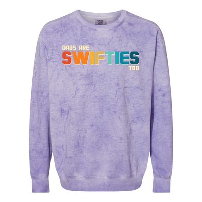 Dads Are Music Fans Too Colorblast Crewneck Sweatshirt