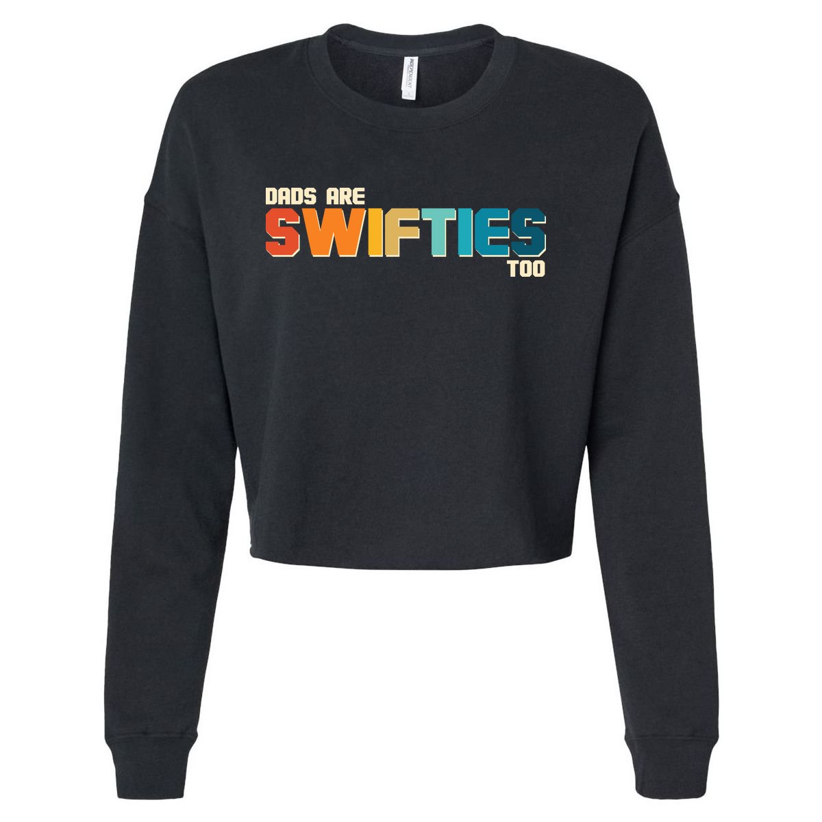 Dads Are Music Fans Too Cropped Pullover Crew