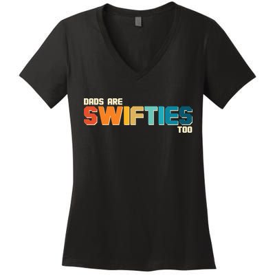 Dads Are Music Fans Too Women's V-Neck T-Shirt