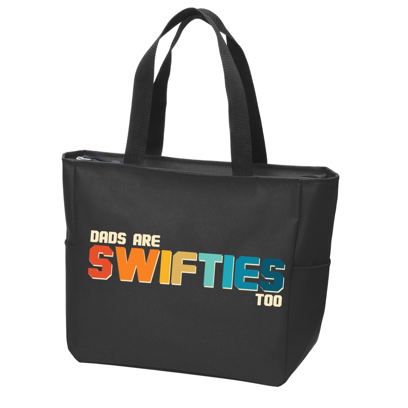 Dads Are Music Fans Too Zip Tote Bag