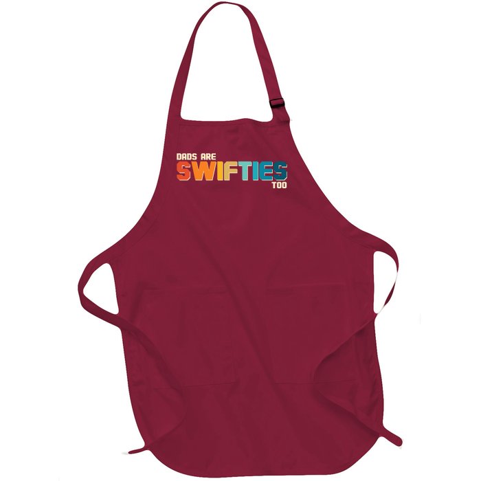 Dads Are Music Fans Too Full-Length Apron With Pockets