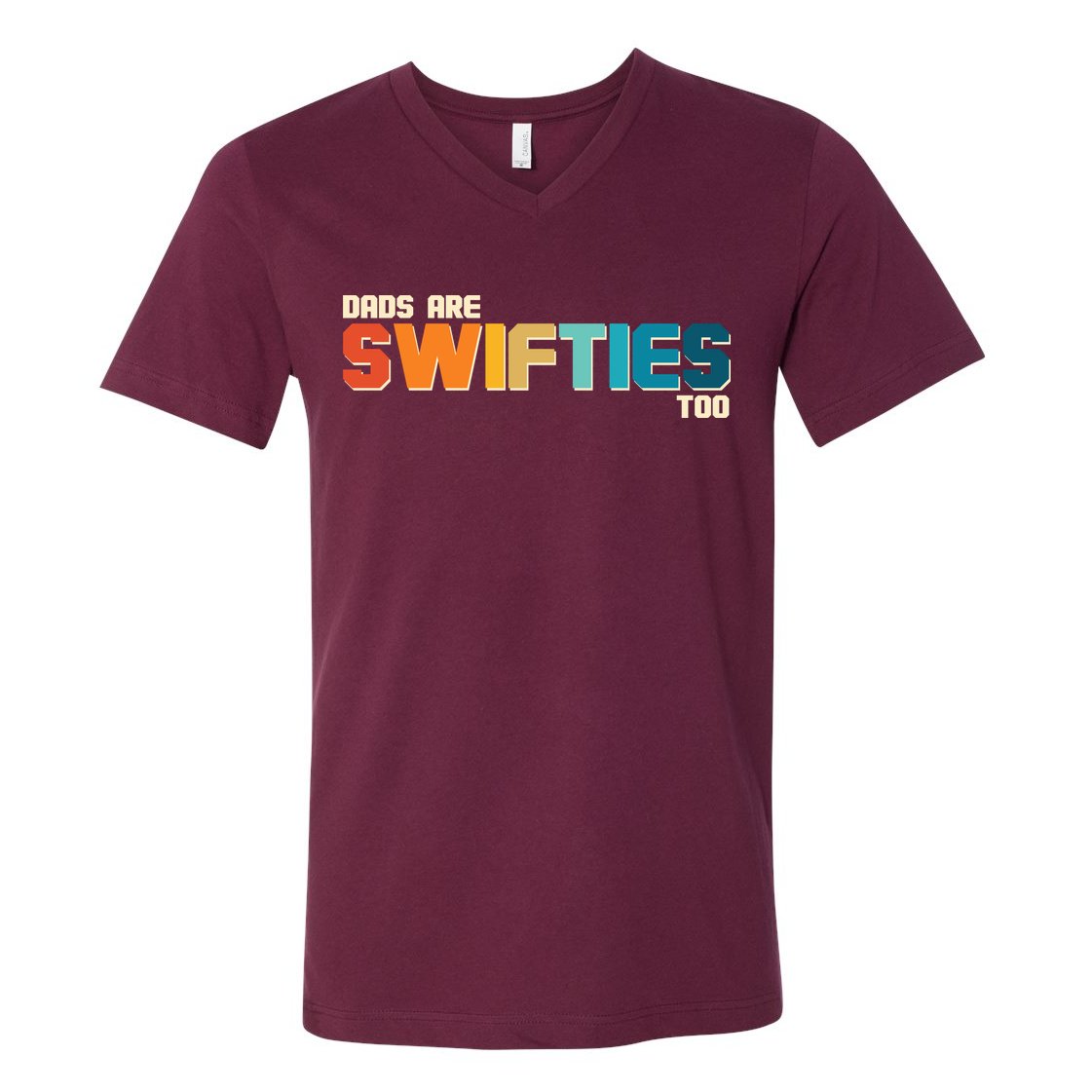 Dads Are Music Fans Too V-Neck T-Shirt